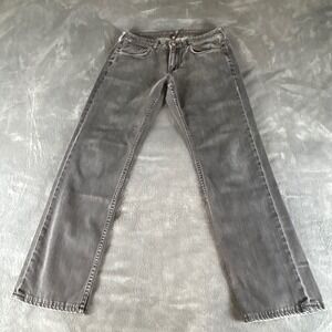 Tommy Bahama Mens Straight Leg Jeans Faded Black Denim Pants 34x 30 (tagged 32")